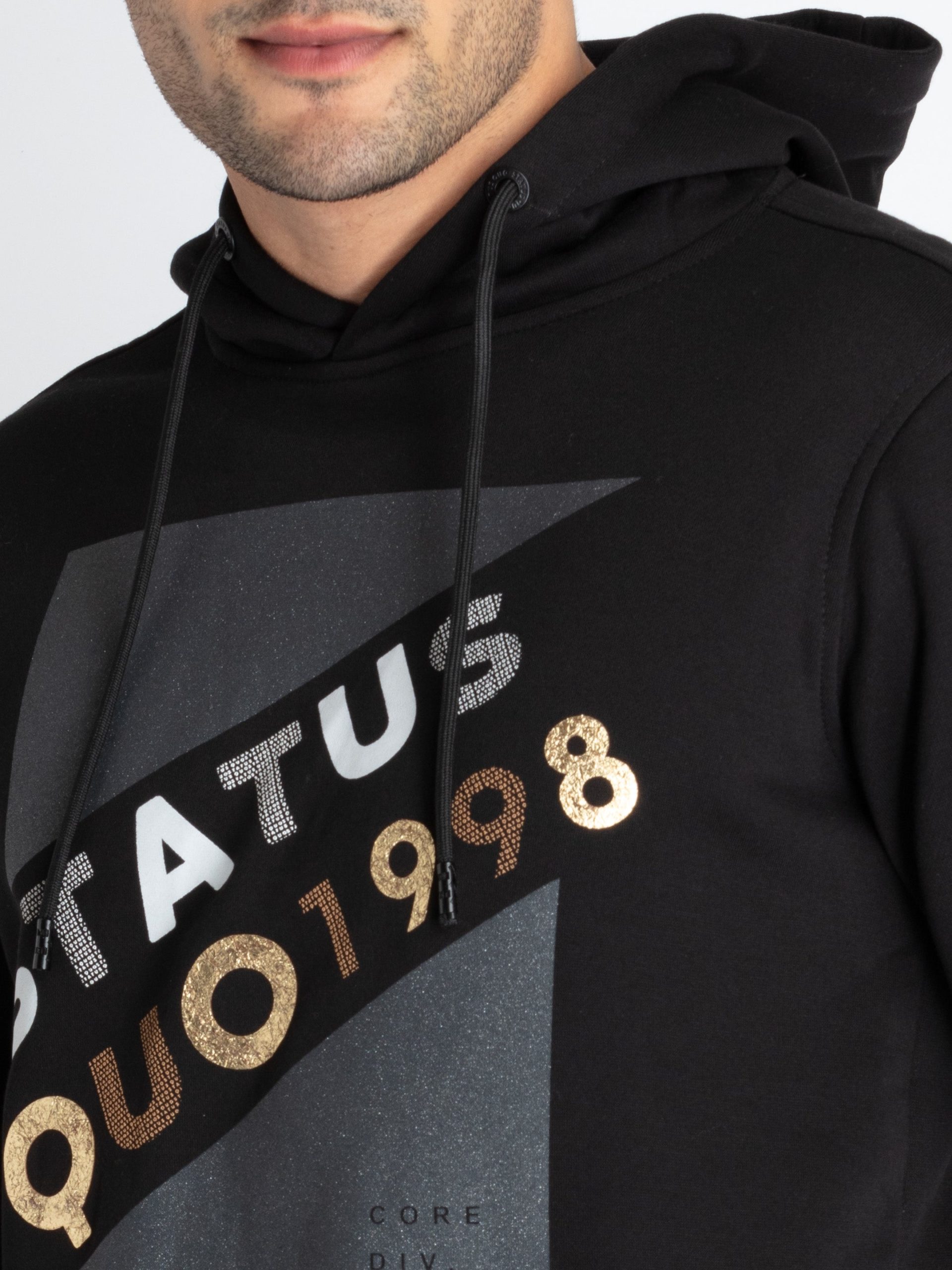 Mens Printed Sweatshirt With Hoodie