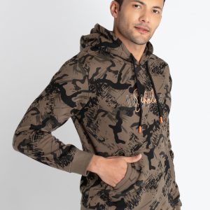 Mens All Over Print Sweatshirt With Hoodie