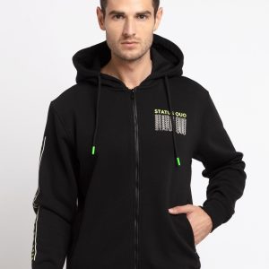 Mens Printed Hooded Sweatshirt