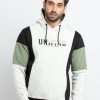 Mens Colour Blocking Hooded Sweatshirt