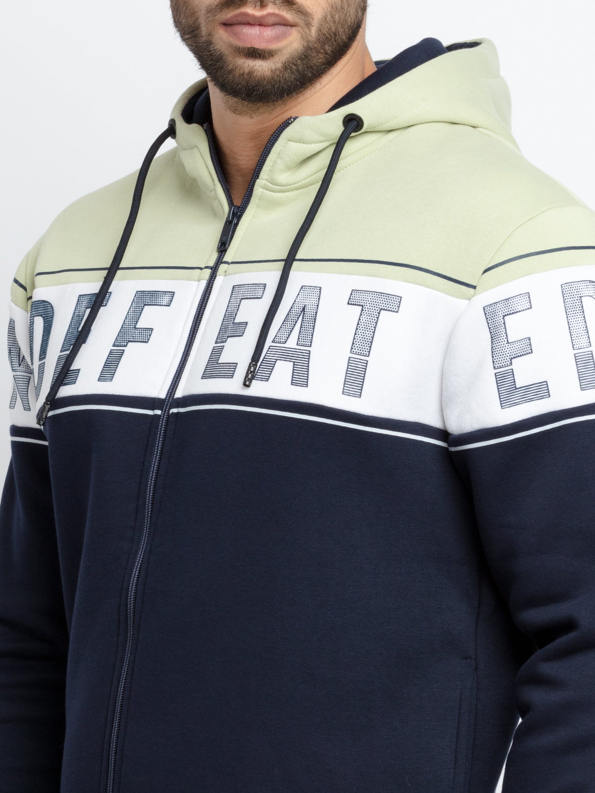 Mens Cut & Sew Hooded Sweatshirt