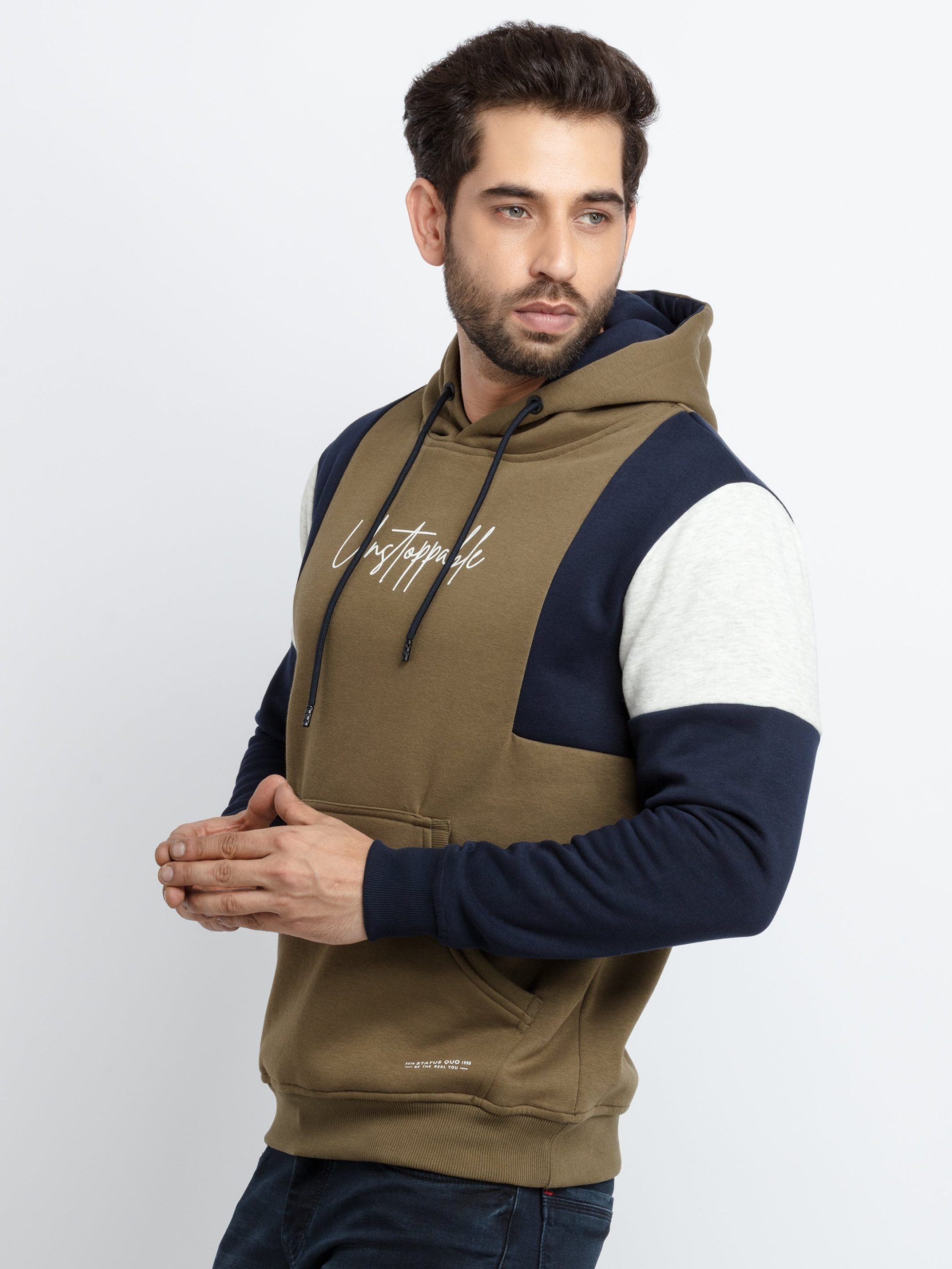 Status Quo Mens Mix & Match Hooded Sweatshirt
