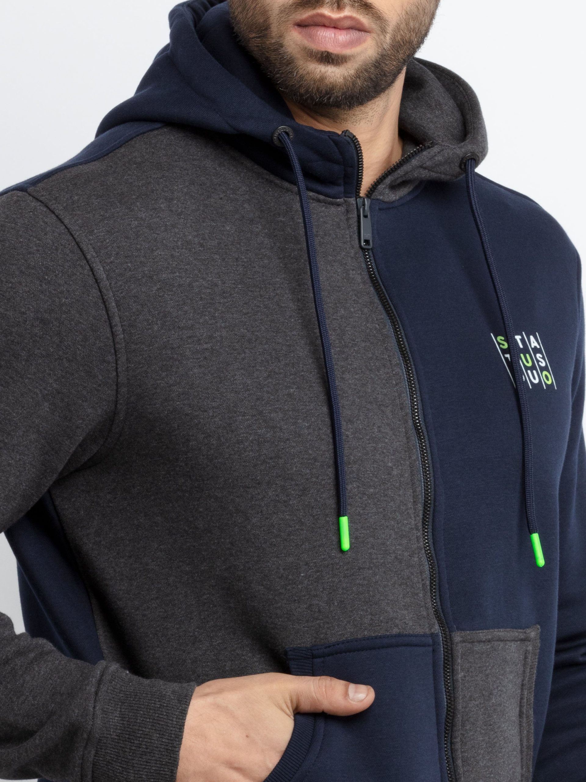 Mens Mix & Match Hooded Sweatshirt