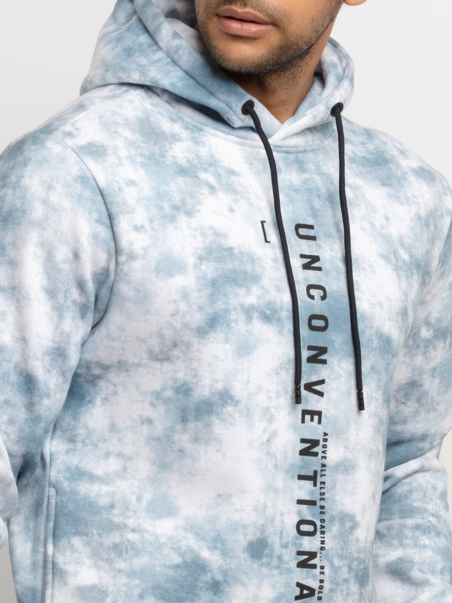 Status Quo Mens All Over Printed Hooded Sweatshirt