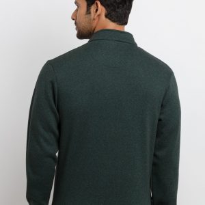 Mens Solid High Neck Sweatshirt
