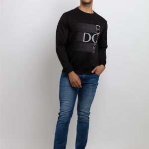 Mens Printed Round Neck Sweatshirt