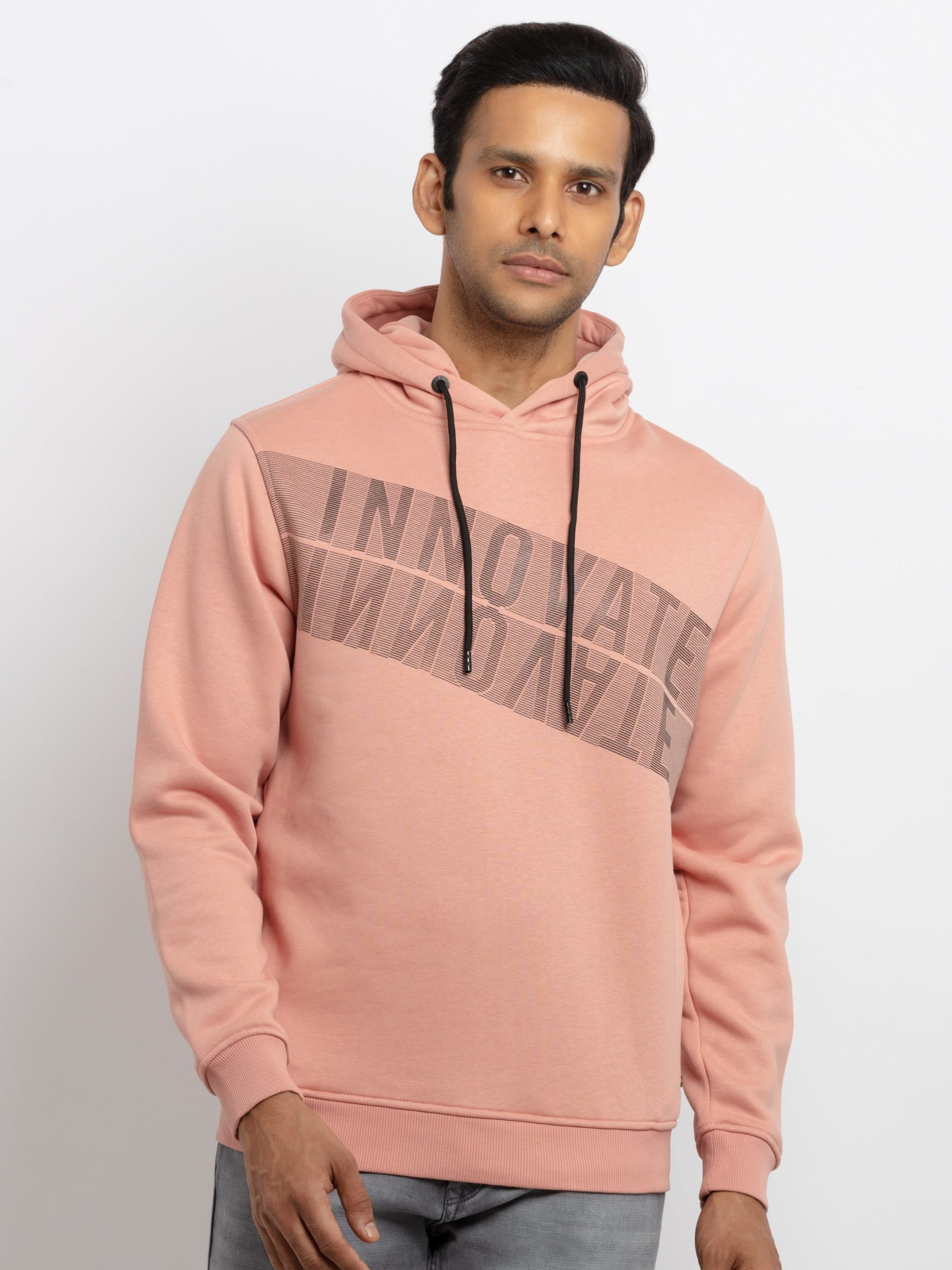 Mens Printed Hooded Sweatshirt
