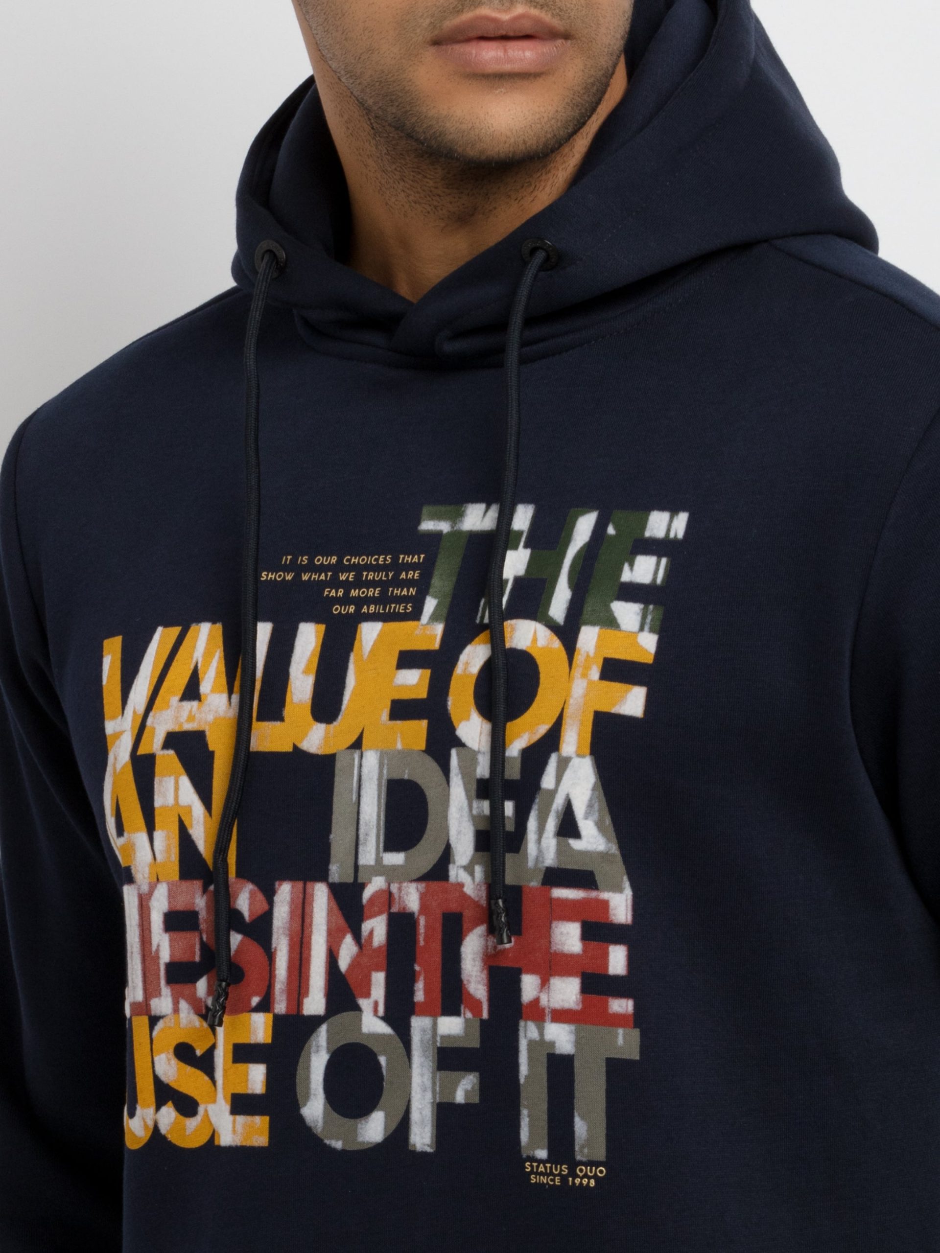 Mens Printed Hooded Sweatshirt