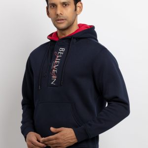 Mens Printed Hooded Sweatshirt
