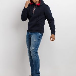 Mens Printed Hooded Sweatshirt