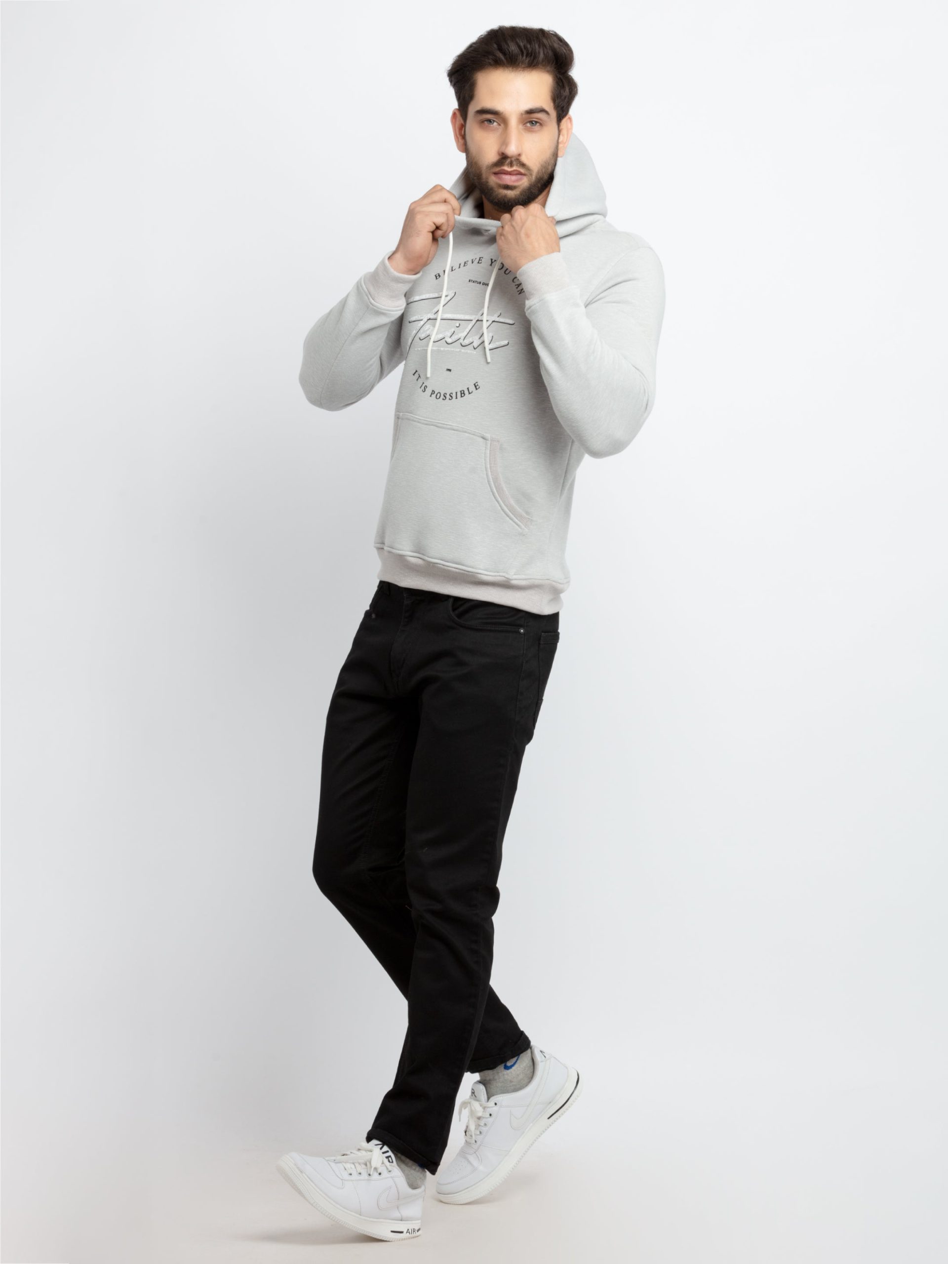 Status Quo Mens Printed Hooded Sweatshirt