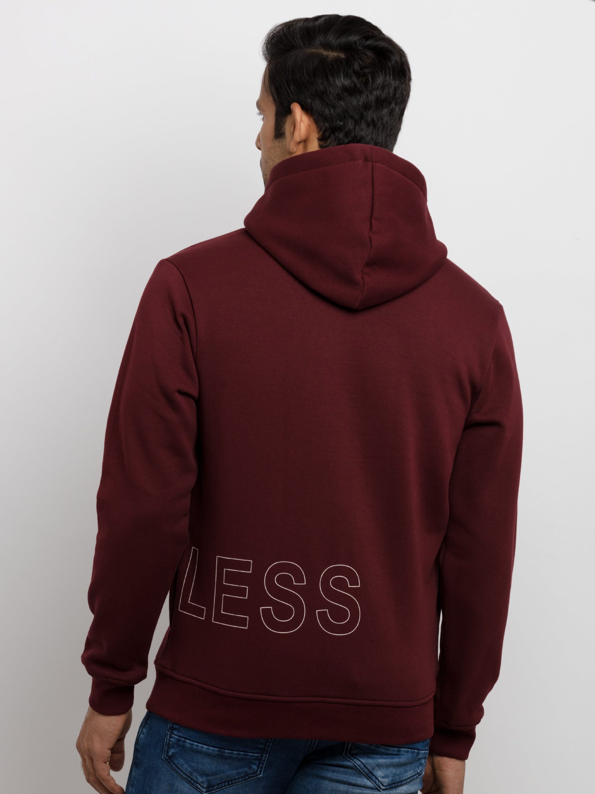 Mens Printed Hooded Sweatshirt