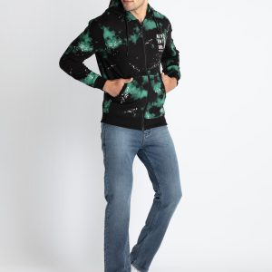 Mens Tie & Dye Sweatshirt With Hoodie