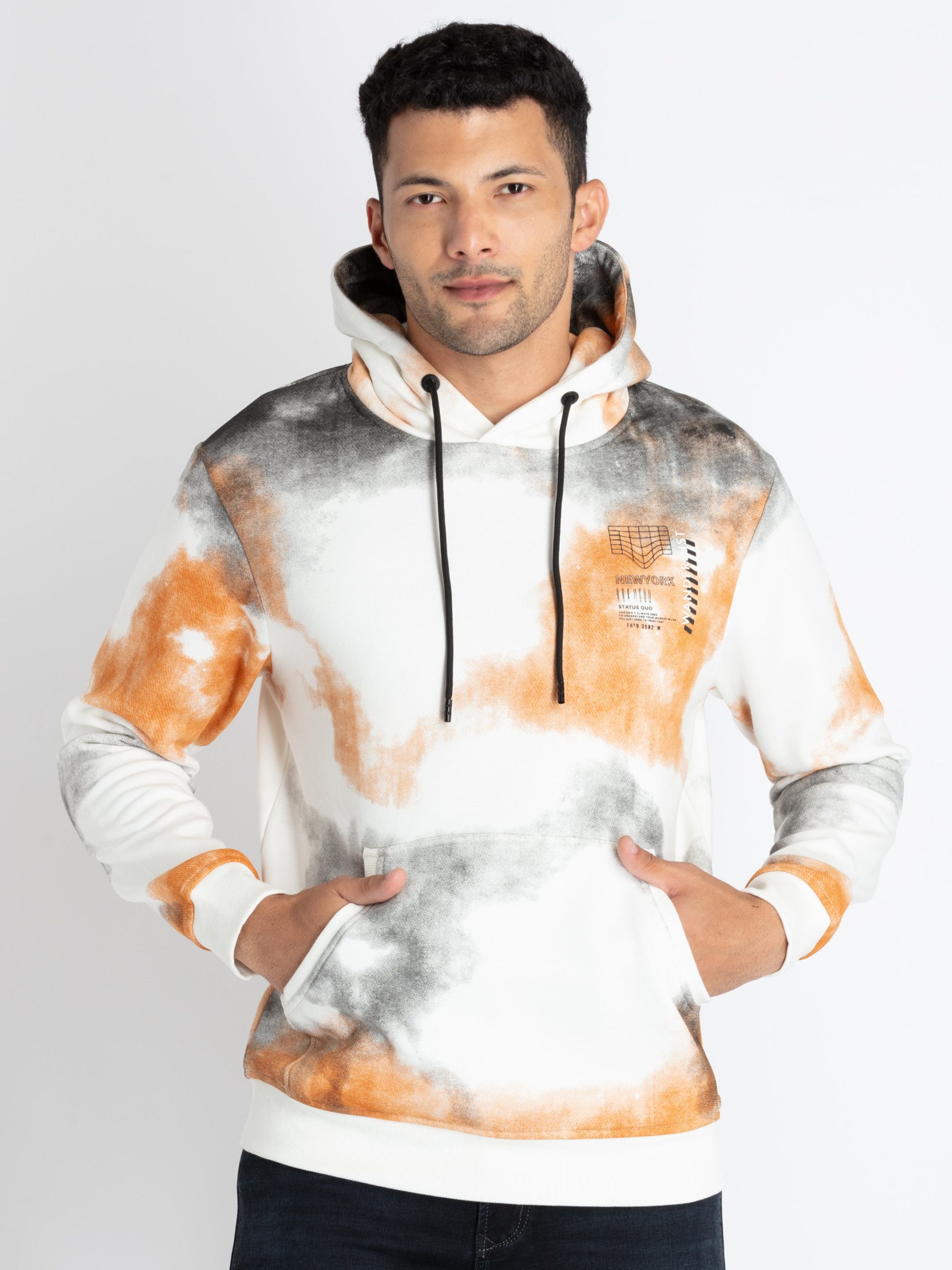 Status Quo Mens All Over Print Sweatshirt With Hoodie