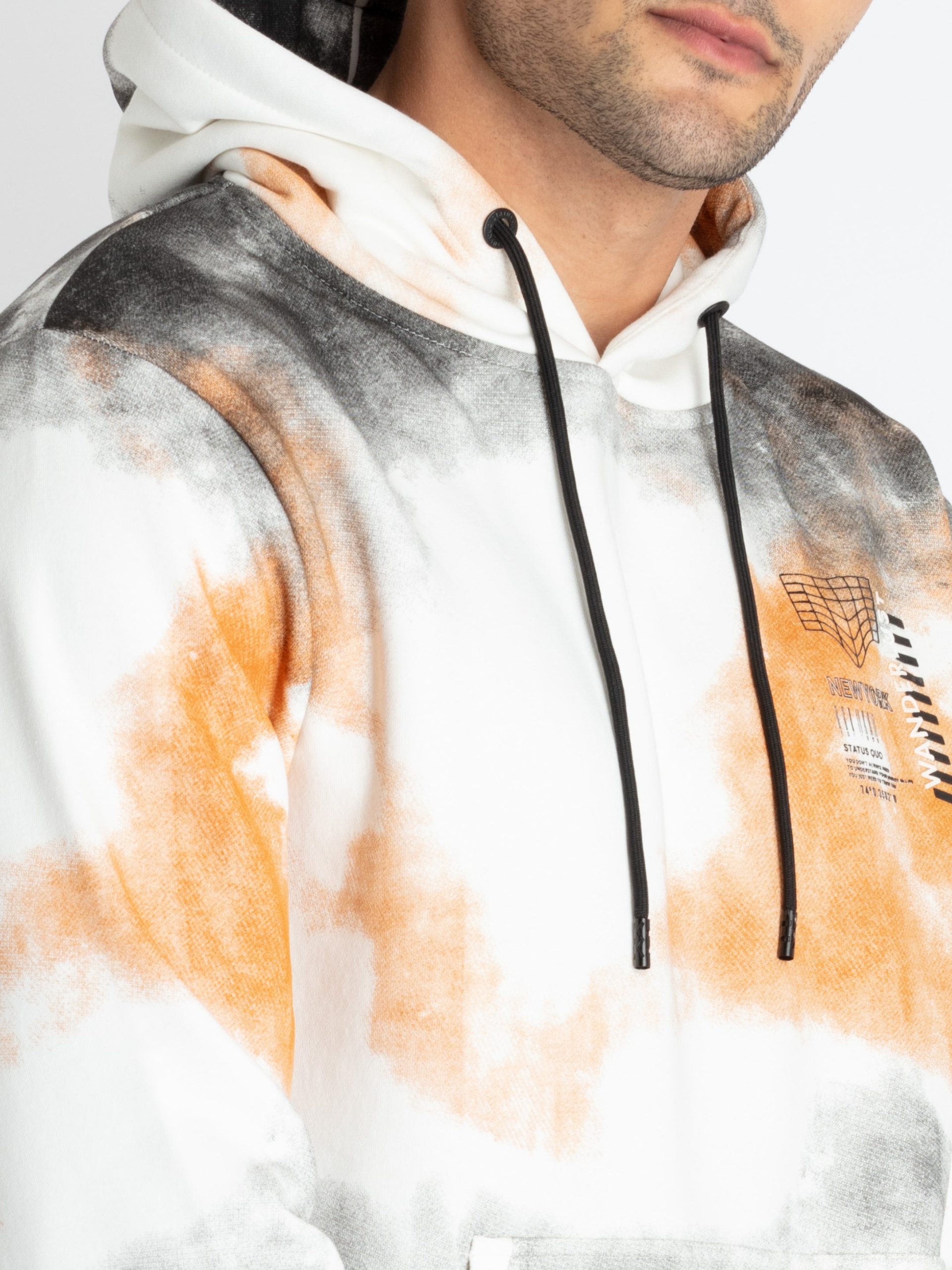 Status Quo Mens All Over Print Sweatshirt With Hoodie