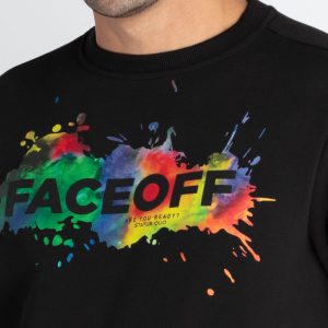Mens Printed Round Neck Sweatshirt