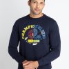 Mens Printed Round Neck Sweatshirt