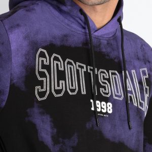 Mens Tie & Dye Sweatshirt With Hoodie