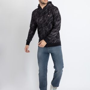 Mens All Over Printed Hooded Sweatshirt