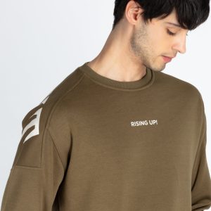 Mens Printed Round Neck Full Sleeve Sweatshirt