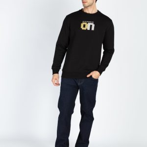 Status Quo Men'S Printed Round Neck Full Sleeve Sweatshirt
