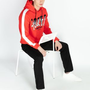 Mens Solid Hooded Sweatshirt