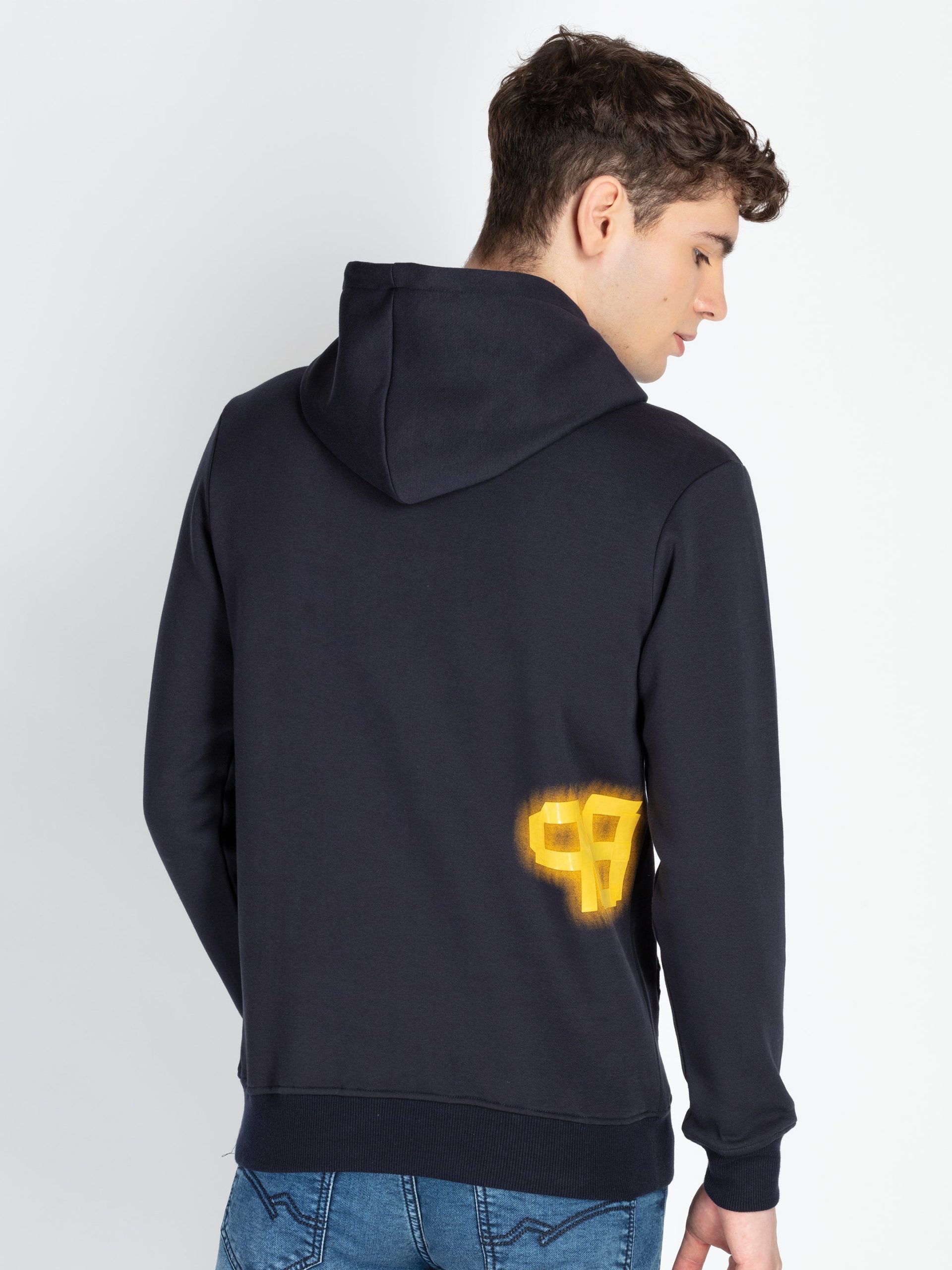 Status Quo Men'S Solid Hooded Sweatshirt