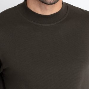Status Quo Mens Solid Round Neck T-Shirt