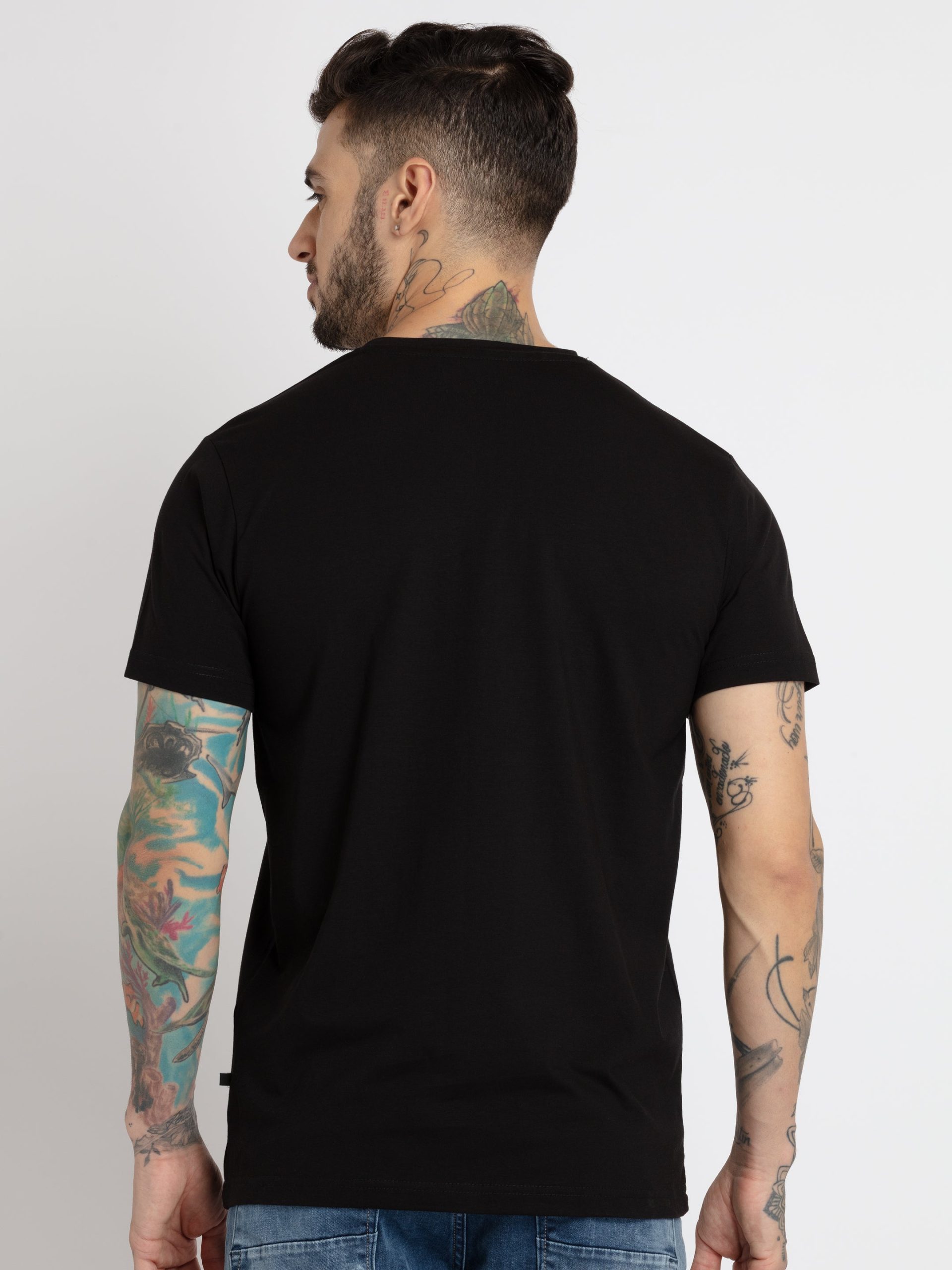 Mens Printed Round Neck T-Shirt
