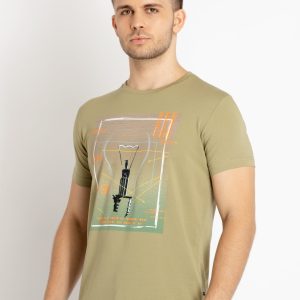 Mens Printed Round Neck T-Shirts