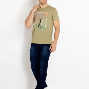 Mens Printed Round Neck T-Shirts