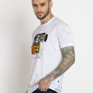 Status Quo Mens All Over Printed Round Neck T-Shirt
