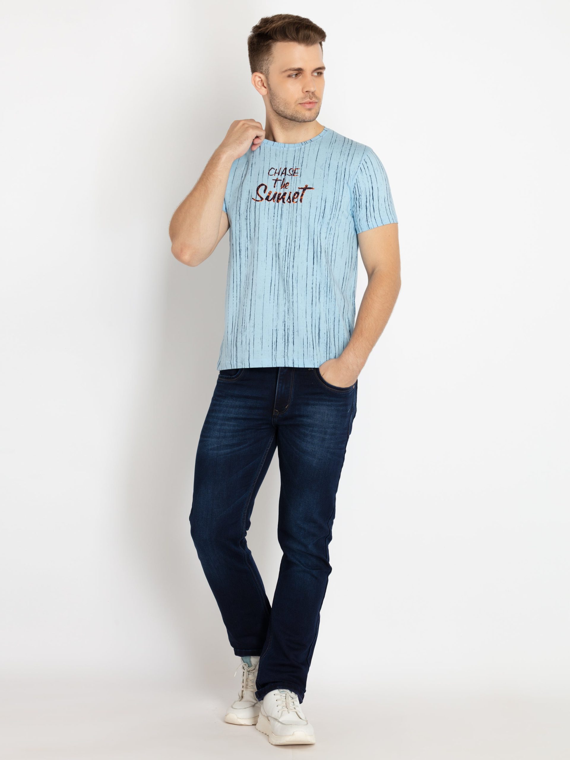 Status Quo Mens Printed Round Neck T-Shirt