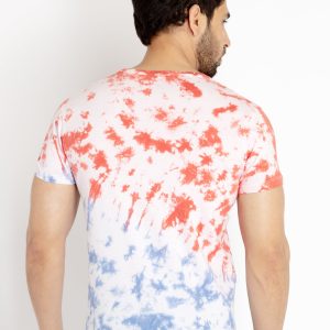 Status Quo Mens Tie Dye Round Neck T-Shirt