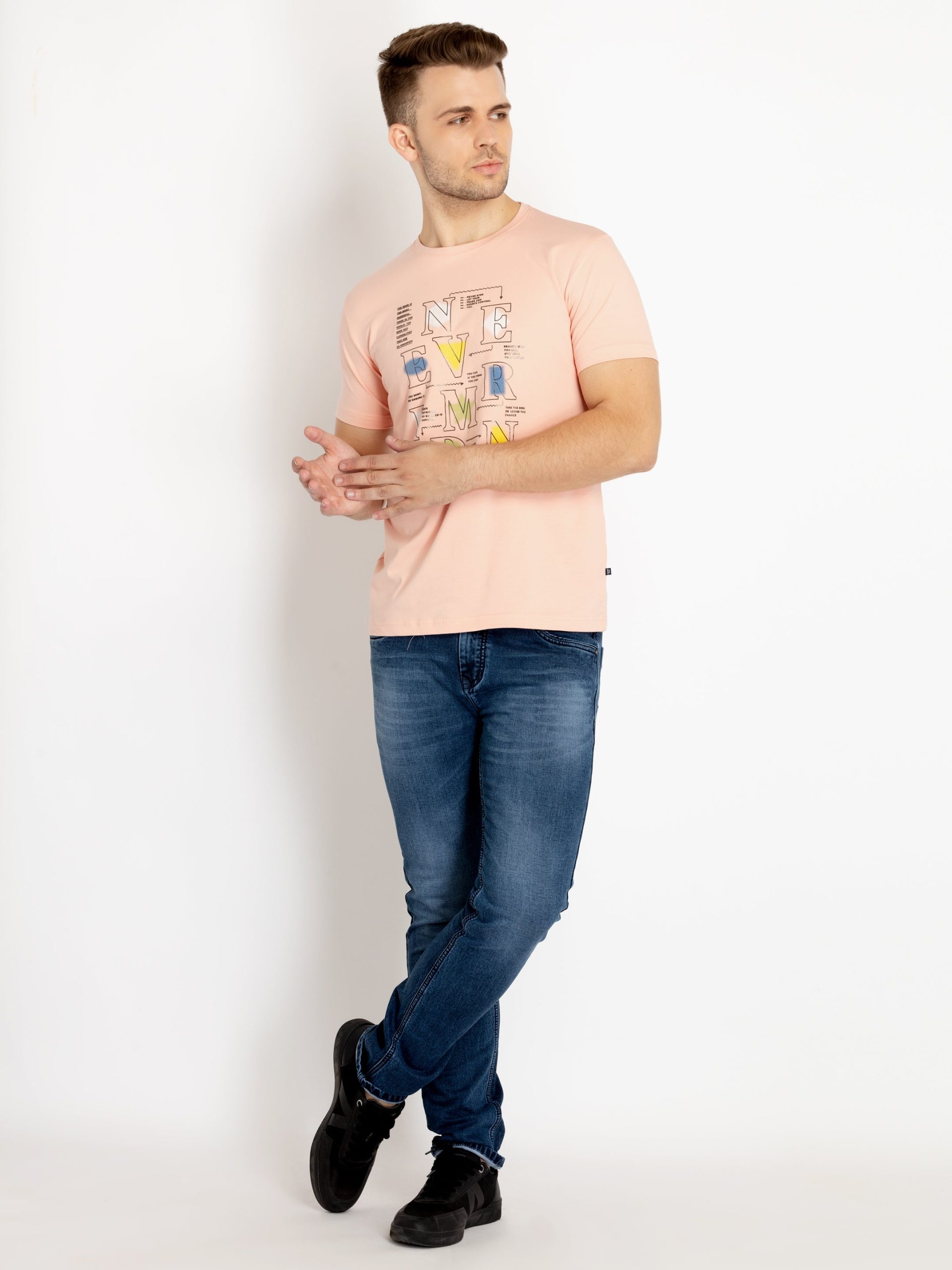 Status Quo Mens Printed Round Neck T-Shirt