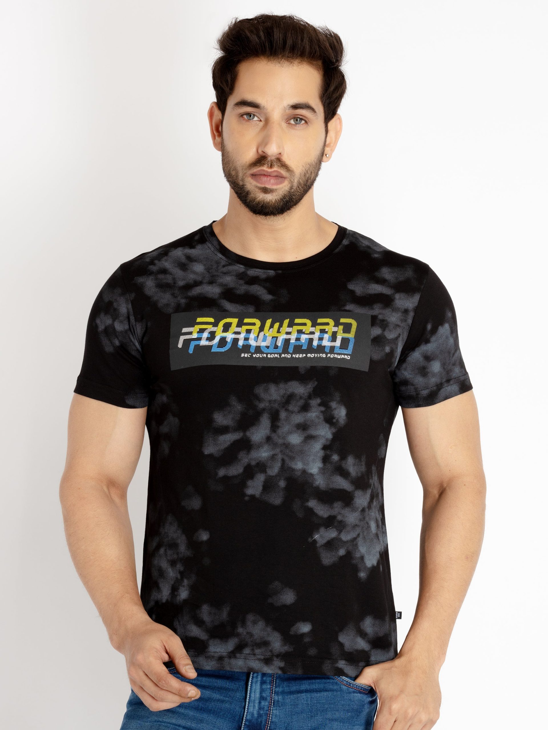 Status Quo Mens All Over Printed Round Neck T-Shirt