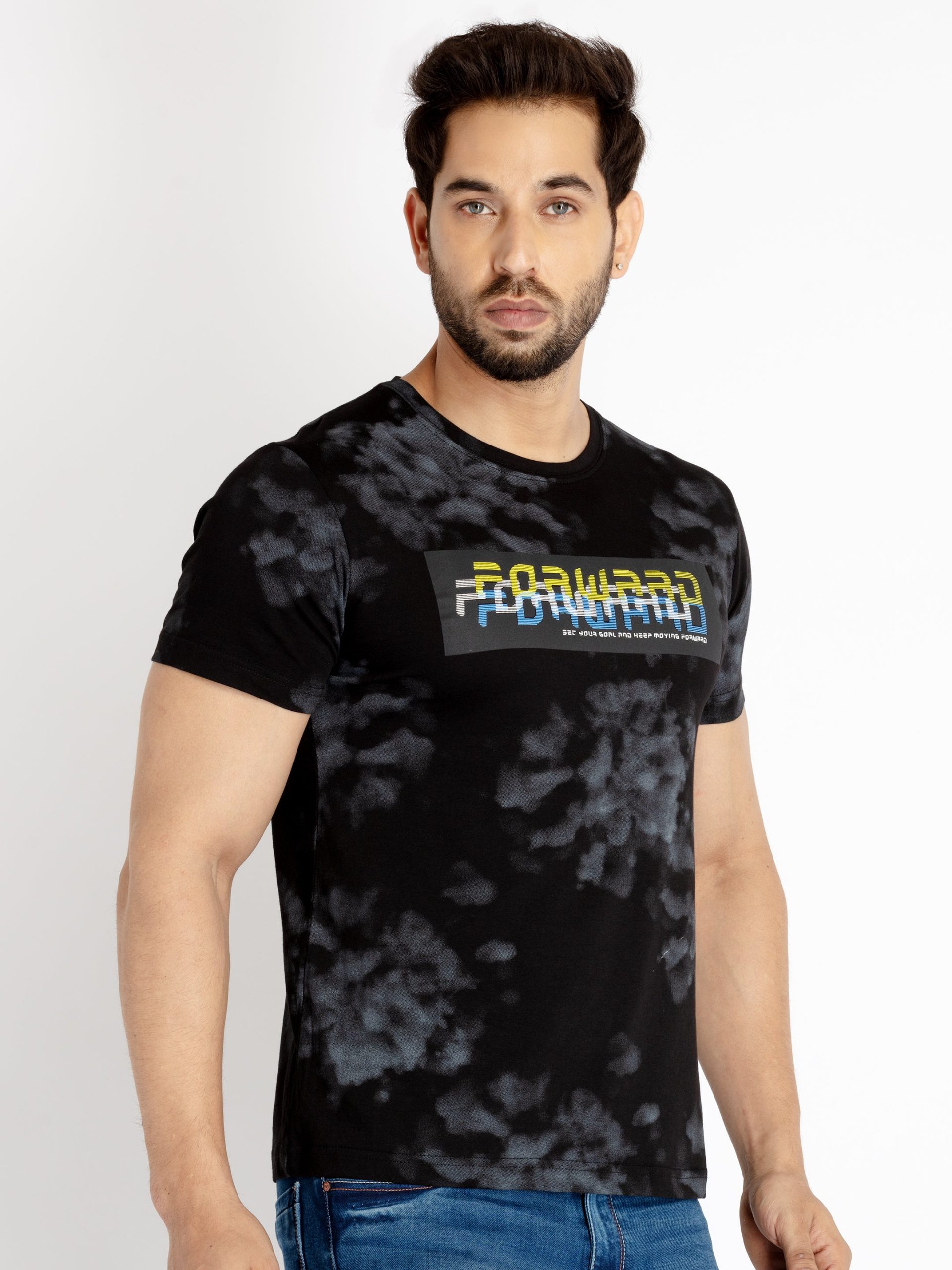 Status Quo Mens All Over Printed Round Neck T-Shirt
