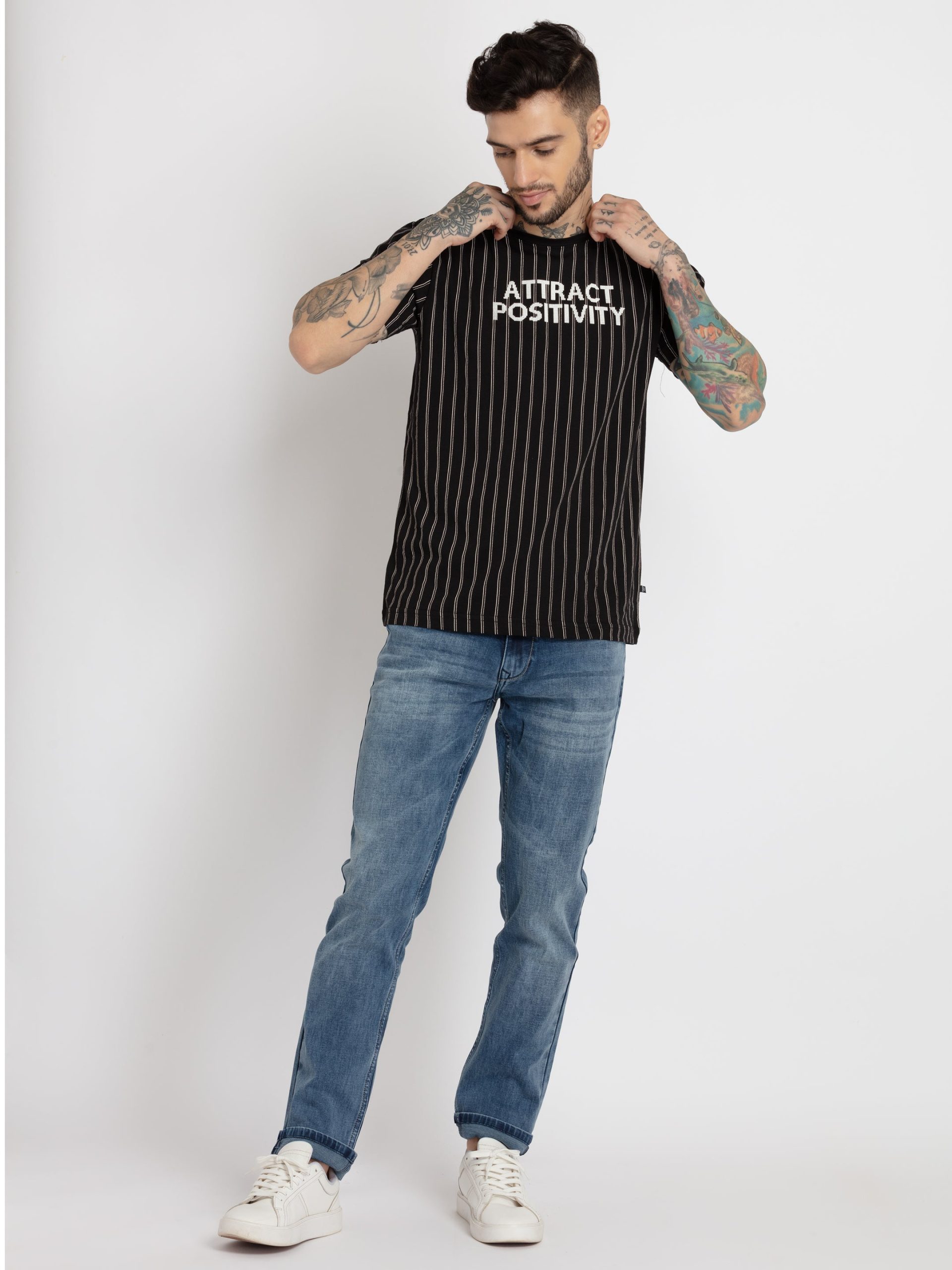 Mens Printed Round Neck T-Shirt