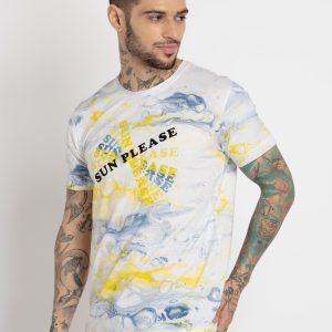 Status Quo Mens All Over Printed Round Neck T-Shirt