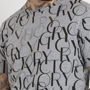 Status Quo Mens All Over Printed Round Neck T-Shirt