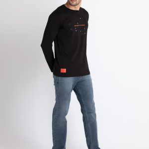 Status Quo Men'S Printed Round Neck T-Shirt