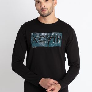 Mens Printed Round Neck T-Shirt