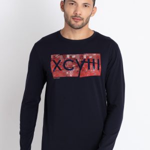 Mens Printed Round Neck T-Shirt