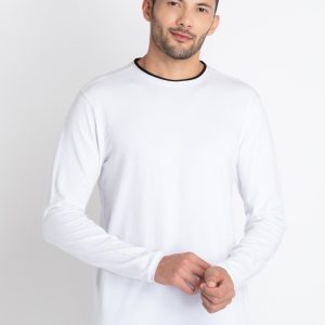 Mens Solid Round Neck T-Shirt