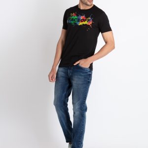 Mens Printed Round Neck T-Shirt