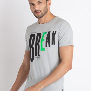 Mens Printed Round Neck T-Shirt