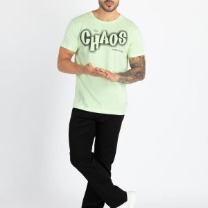 Mens Printed Round Neck T-Shirt