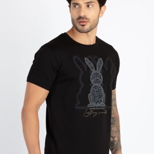 Mens Printed Round Neck T-Shirt