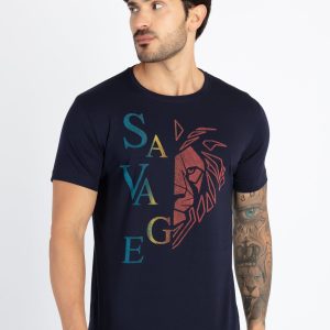 Mens Printed Round Neck T-Shirt
