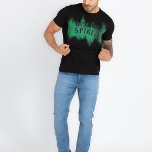 Mens Printed Round Neck T-Shirt